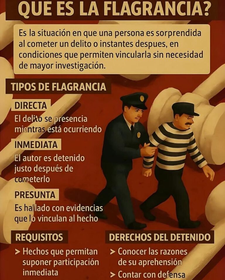 Que es flagrancia? Te lo explico brevemente.